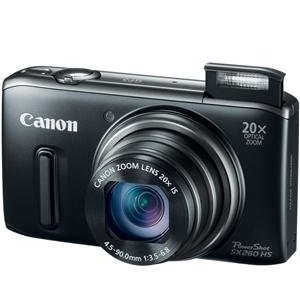 Canon PowerShot SX260 HS 12.1MP CMOS Digital Camera with 20x IS Zoom and 1080p Video