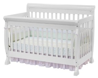 DaVinci Kalani 4-in-1 Convertible Crib with Toddler Rail (White)