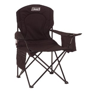 Coleman Broadband Quad Chair with Cooler, Black