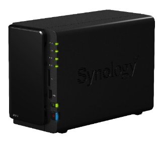 Synology DiskStation 2-Bay (Diskless) Network Attached Storage (Black, DS212)