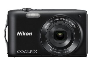 Nikon Coolpix S3300 16MP Digital Camera with 6x Zoom (Black)