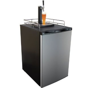 Keggermeister KM2800SS Kegerator Full-Size Single-Tap Beer Refrigerator and Dispenser (KM2800, Stainless Steel)