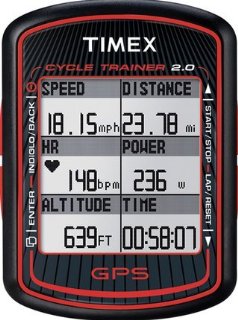 Timex Cycle Trainer 2.0 GPS Bike Computer with Heart Rate (T5K615F5)