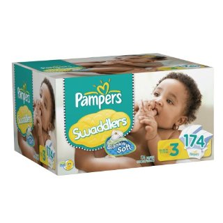 Pampers Swaddlers Diapers (Size 3, Economy Pack Plus of 174 Diapers)