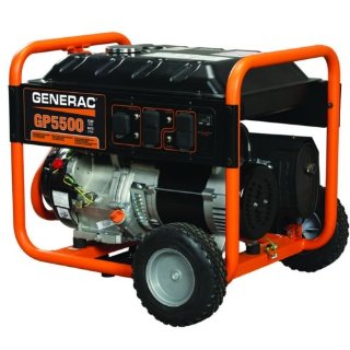Generac GP5500 5500/6875 Watt 389cc OHV Portable Gas Powered Generator (5939)