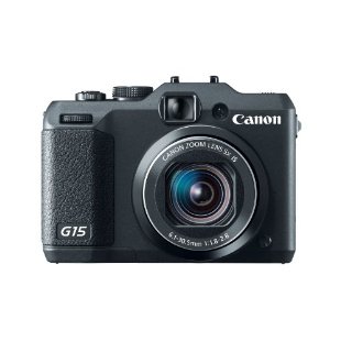 Canon PowerShot G15 12.1MP Digital Camera with 5x IS Zoom