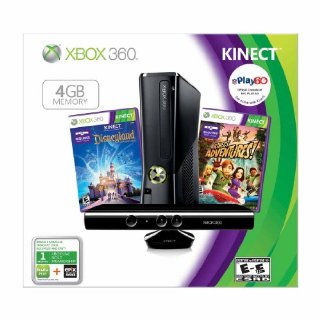 Xbox 360 4GB with Kinect Holiday Value Bundle with Disneyland Adventures + Kinect Adventures