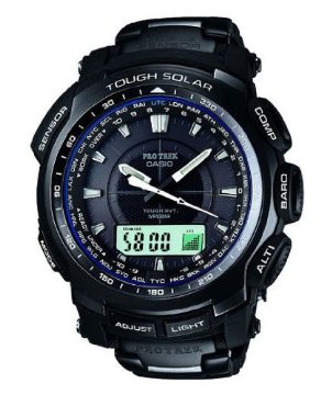 Casio PRW-5100YT-1 ProTrek Triple Sensor Atomic Solar Watch with Titanium Bracelet
