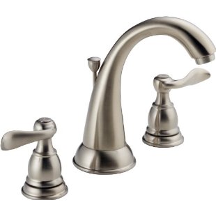 Delta Foundations 35996LF-BN Two Handle Widespread Bathroom Faucet (Brushed Nickel)