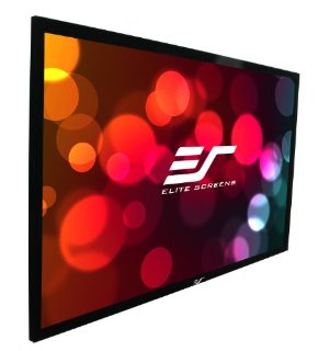 Elite Screens 120" Acoustically Transparent SableFrame Fixed Projection Screen (16:9, ER120WH1-A1080P2)