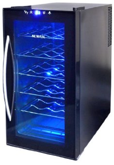 NewAir AW-180E Space Saver 18-Bottle Thermoelectric Wine Cooler (Black)