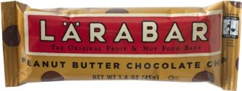 LaraBar Fruit & Nut Food Bar (Peanut Butter Chocolate Chip, 1.6oz Bars, Pack of 16)