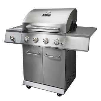 Dyna-Glo 4-Burner Stainless-Steel Propane Gas Grill with Side Burner (DGE486SSP-D)