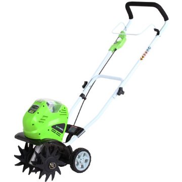 GreenWorks G-MAX Cordless 40V 10 Cultivator with Battery and Charger (27062)