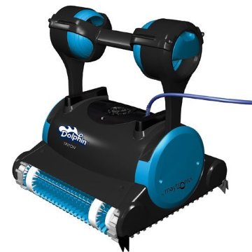 Maytronics Dolphin Triton Robotic Pool Cleaner with Caddy