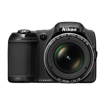 Nikon Coolpix L820 16 MP CMOS Digital Camera with 30x Zoom and 1080p Video (Black)