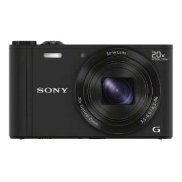 Sony Cybershot DSC-WX300 18MP Digital Camera with 20x Zoom (Black)