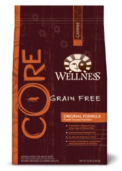 Wellness Core Grain-Free Dry Dog Food for Adult Dogs (26-Pound Bag)