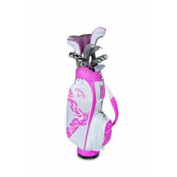 Callaway Solaire II 14-Piece Complete Women's Golf Set (Pink, Right Hand, Graphite, Driver, Fairway Woods, Hybrids, Irons, Wedges, Putter, and Bag)
