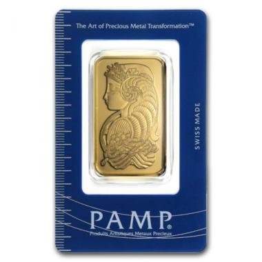 PAMP Suisse 1 Troy Oz .9999 Fine Gold Bar with Assay Certificate