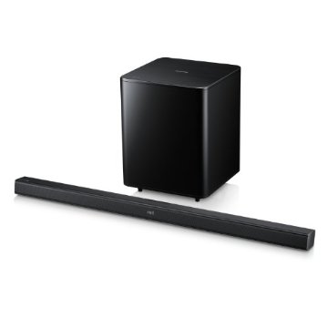 Samsung HW-F550 Crystal Surround AirTrack Home Theater Soundbar with Wireless Subwoofer (Black)
