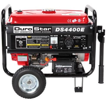 Durostar DS4400E Electric Start Gas Powered Portable Generator with Wheel Kit