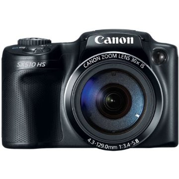 Canon PowerShot SX510 HS 12.1MP Digital Camera with 30x Zoom and 1080p Video