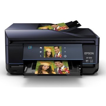 Epson Expression Premium XP-810 Small Wireless Color Photo Printer with Scanner, Copier and Fax (C11CD29201)