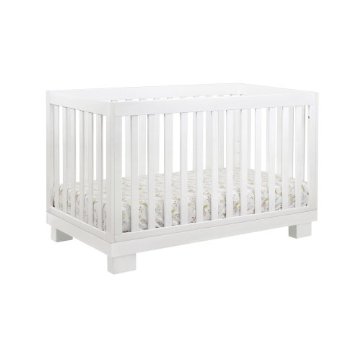 Babyletto Modo 3-in-1 Convertible Crib with Toddler Rail (White)