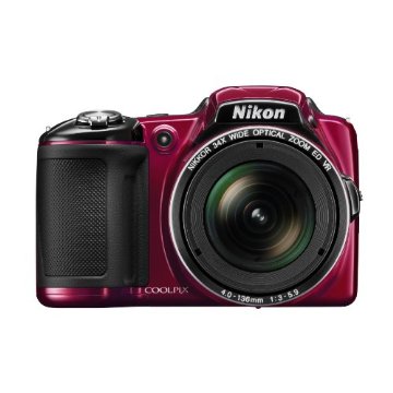 Nikon Coolpix L830 16MP CMOS Digital Camera with 34x Zoom and Full 1080p HD Video (Red)