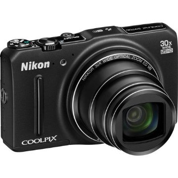 Nikon Coolpix S9700 16MP Wi-Fi Digital Camera with 30x Zoom, GPS, and Full HD 1080p Video (Black)