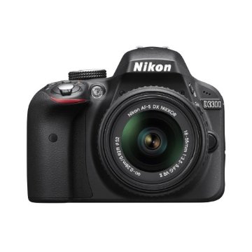Nikon D3300 24.2MP CMOS Digital SLR with AF-S DX NIKKOR 18-55mm f/3.5-5.6G VR II Zoom Lens (Black)