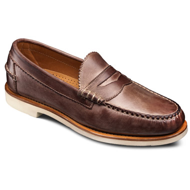 Allen-Edmonds Sands Penny Loafers (Brown Soft Leather)