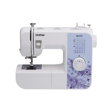 Brother XM2701 27-Stitch Sewing Machine with 1-Step Auto-Size Buttonholer, 6 Sewing Feet, and Instructional DVD