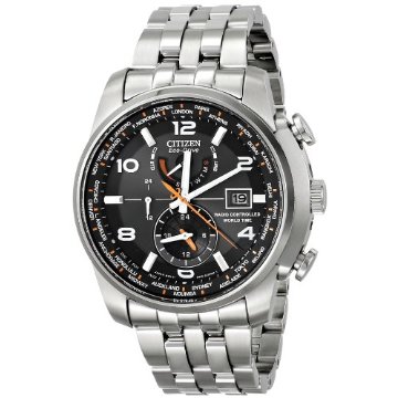 Citizen AT9010-52E World Time A-T Stainless Steel Eco-Drive Men's Watch