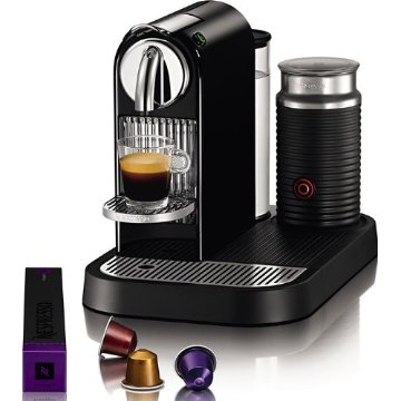 Nespresso Citiz & Milk Espresso Maker with Aeroccino Milk Frother (Black, D121-US4-BK-NE1)