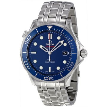 Omega Seamaster Blue Dial Automatic Stainless Steel Mens Watch 212.30.41.20.03.001