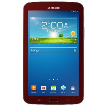 Samsung Galaxy Tab 3 7" 8GB Tablet Bundle with Case (Garnet Red)