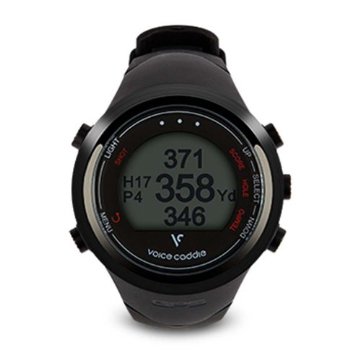 Voice Caddie T1 Hybrid Golf GPS Rangefinder Watch  (Black)