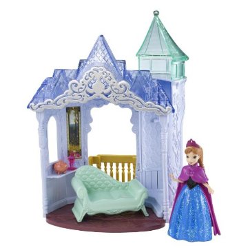 Disney Frozen MagiClip Flip 'N Switch Castle and Anna Doll