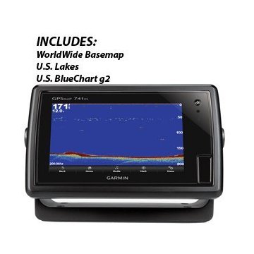 Garmin GPSmap 741xs Fishfinder/GPS Combo with US Coastal/Inland Maps, without Transducer (010-01102-01)
