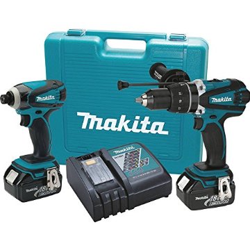Makita XT218M LXT 18v Lithium-Ion Cordless Combo Kit with Hammer Drill and Impact Driver