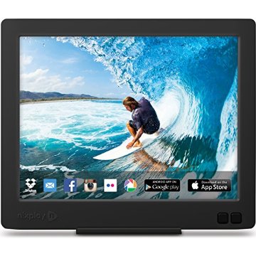 Nixplay Edge 8" Wi-Fi Cloud Digital Photo Frame with 1024x768 IPS Screen for syncing with Phone & Android App, Facebook, Dropbox, Instagram, Picasa, Flickr, and Email