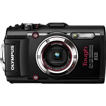 Olympus TG-3 Tough Waterproof 16 MP Digital Camera with Wi-Fi, GPS (Black)