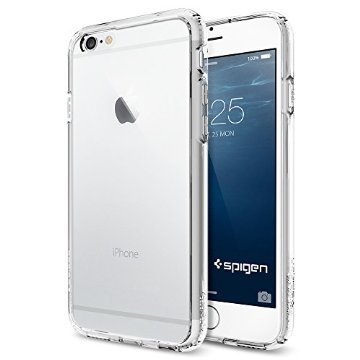 Spigen Air Cushion Ultra Hybrid Case for iPhone 6 with Clear Back Panel (6 Bumper Colors)