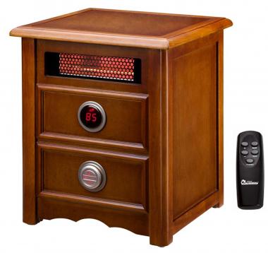 Dr Heater DR999 Advanced 1500W Dual Heating System with Nightstand Design and Remote Control