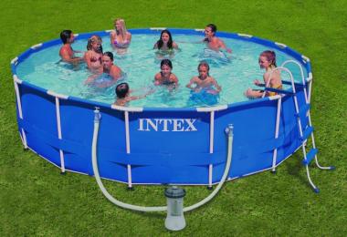 Intex 54939EG Metal Frame Pool Set, 15' x 42