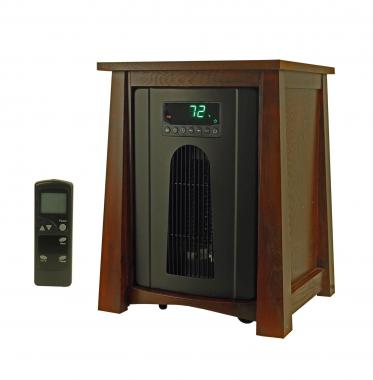 Lifesmart LS8WQHDLX13B Infrared Heater, 1500-watt, Dark Oak