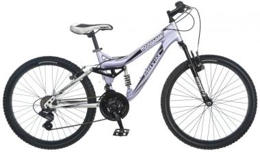 Mongoose Girl's Maxim Full Suspension Bicycle (24-Inch)
