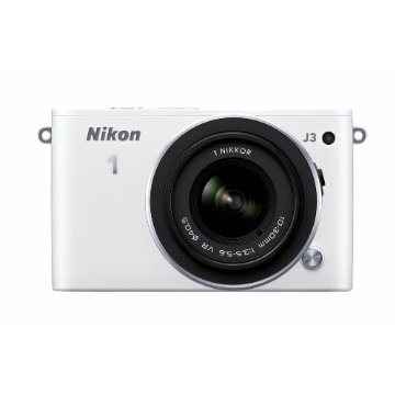 Nikon 1 J3 14.2MP Mirrorless Digital Camera with 10-30mm VR 1 NIKKOR Lens (White)